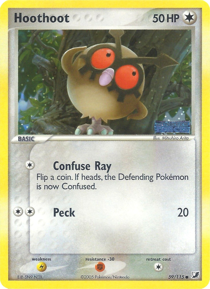 Pokemon | Hoothoot (59/115) (Stamped) [EX: Unseen Forces] | The Nerd Merchant