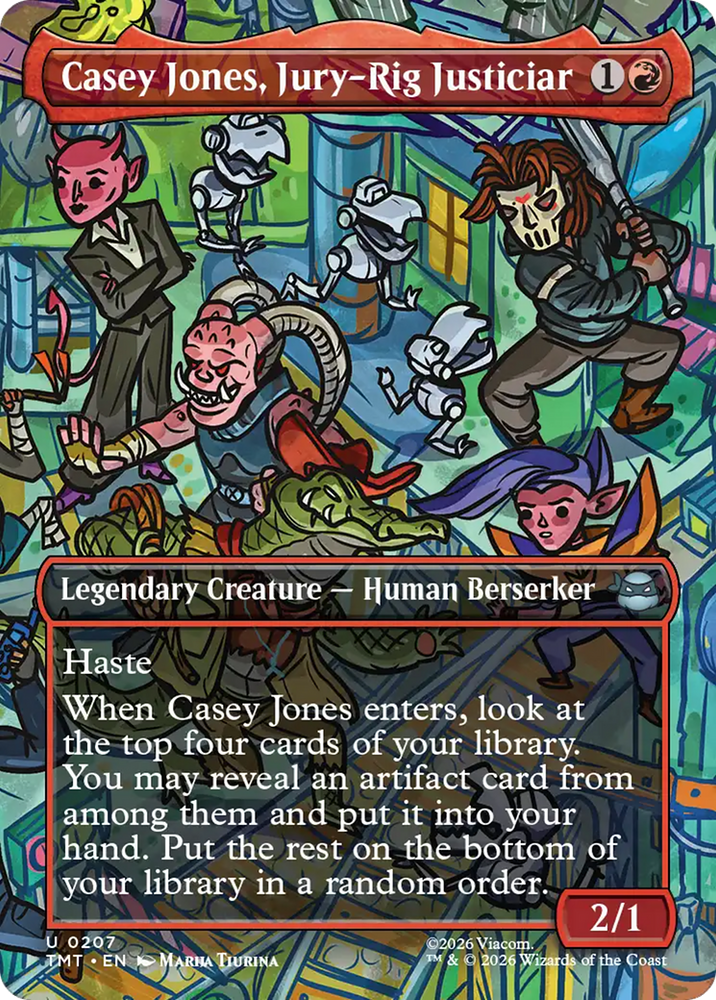 Magic | Casey Jones, Jury-Rig Justiciar (Borderless) [Teenage Mutant Ninja Turtles] | The Nerd Merchant