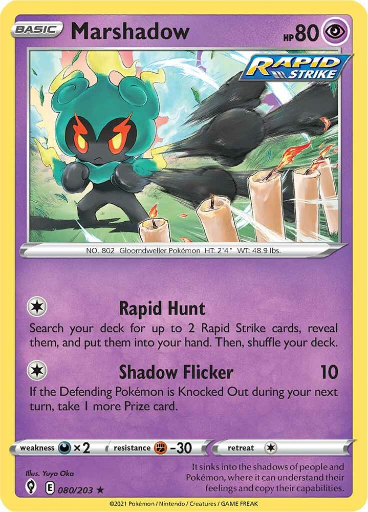 Pokemon | Marshadow (080/203) [Sword & Shield: Evolving Skies] | The Nerd Merchant