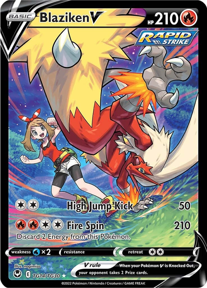 Pokemon | Blaziken V (TG14/TG30) [Sword & Shield: Silver Tempest] | The Nerd Merchant