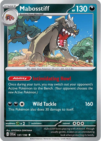 Pokemon | Mabosstiff (137/198) [Scarlet & Violet: Base Set] | The Nerd Merchant