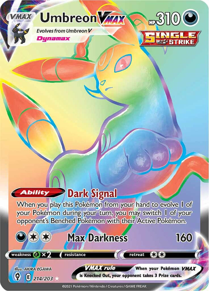 Pokemon | Umbreon VMAX (214/203) [Sword & Shield: Evolving Skies] | The Nerd Merchant
