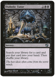 Magic | Diabolic Tutor (Oversized) [Eighth Edition Box Topper] | The Nerd Merchant