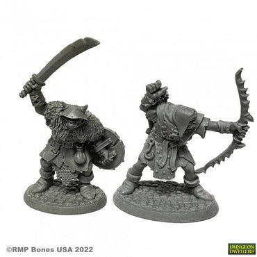 Reaper 07013: Orc of the Ragged Wound Warriors (2) Dungeon Dwellers