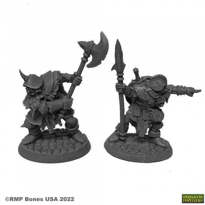 Reaper 07014: Orcs of the Ragged Wound Leaders (2) Dungeon Dwellers