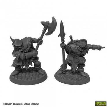 Reaper 07014: Orcs of the Ragged Wound Leaders (2) Dungeon Dwellers
