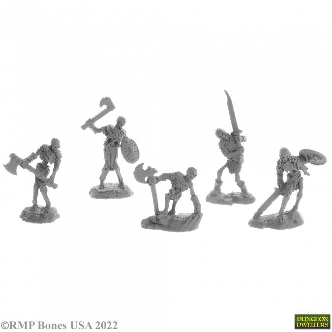 Reaper 07032: Bog Skeletons (5) Dungeon Dwellers