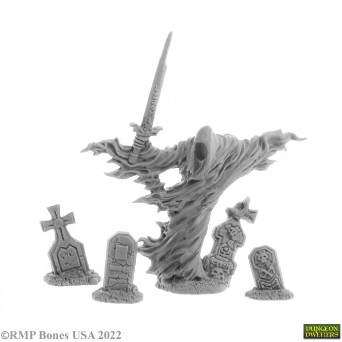 Reaper 07034: Grave Wraith and Tombstones (3) Dungeon Dwellers