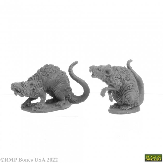 Reaper 07035: Barrow Rats (2) Dungeon Dwellers
