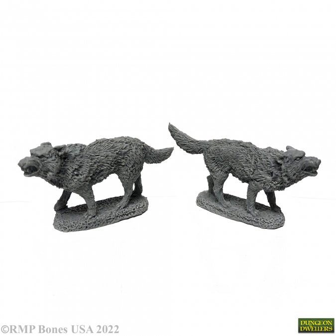 Reaper 07039: Dire Wolves (2) (02415) Dungeon Dwellers