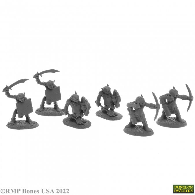 Reaper 07045: Goblin Skirmishers (6) (77445) Dungeon Dwellers