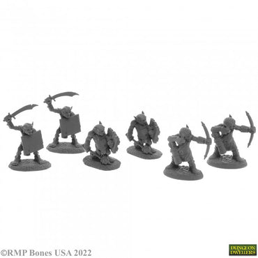 Reaper 07045: Goblin Skirmishers (6) (77445) Dungeon Dwellers