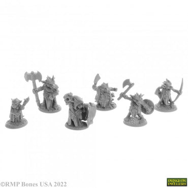 Reaper 07053: Ratpelt Kobold Leaders (6) Dungeon Dwellers