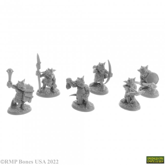 Reaper 07054: Ratpelt Kobold Warriors (6) Dungeon Dwellers