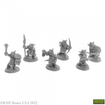 Reaper 07054: Ratpelt Kobold Warriors (6) Dungeon Dwellers