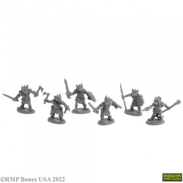 Reaper 07056: Nightclaw Kobolds (6) Dungeon Dwellers