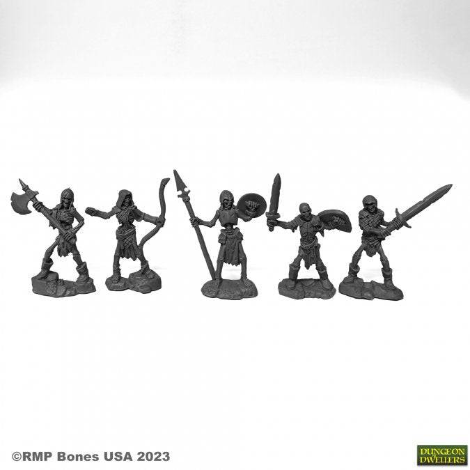 Reaper 07091: Skeleton Guardians (5) Dungeon Dwellers