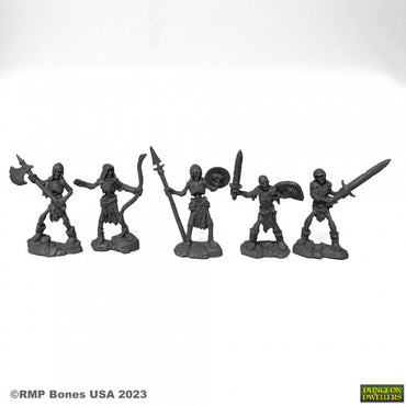 Reaper 07091: Skeleton Guardians (5) Dungeon Dwellers