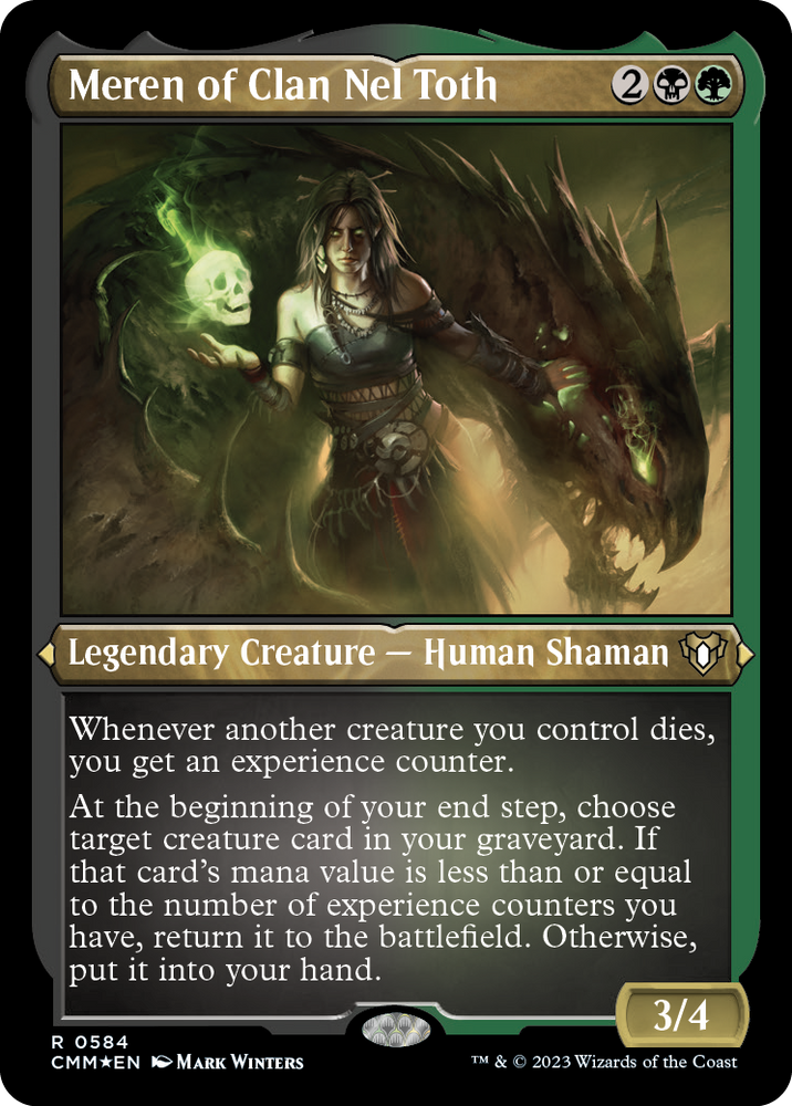 Magic | Meren of Clan Nel Toth (Foil Etched) [Commander Masters] | The Nerd Merchant