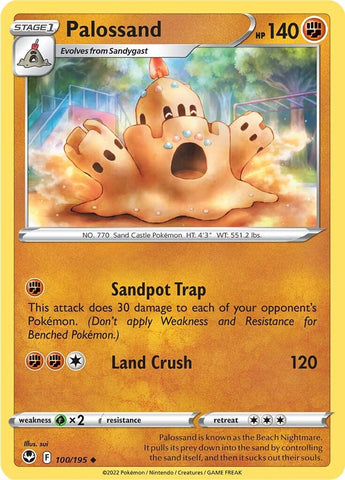 Pokemon | Palossand (100/195) [Sword & Shield: Silver Tempest] | The Nerd Merchant