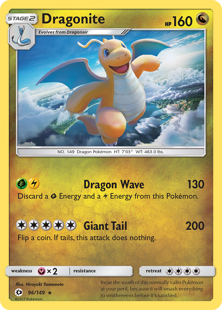 Pokemon | Dragonite (96/149) [Sun & Moon: Base Set] | The Nerd Merchant