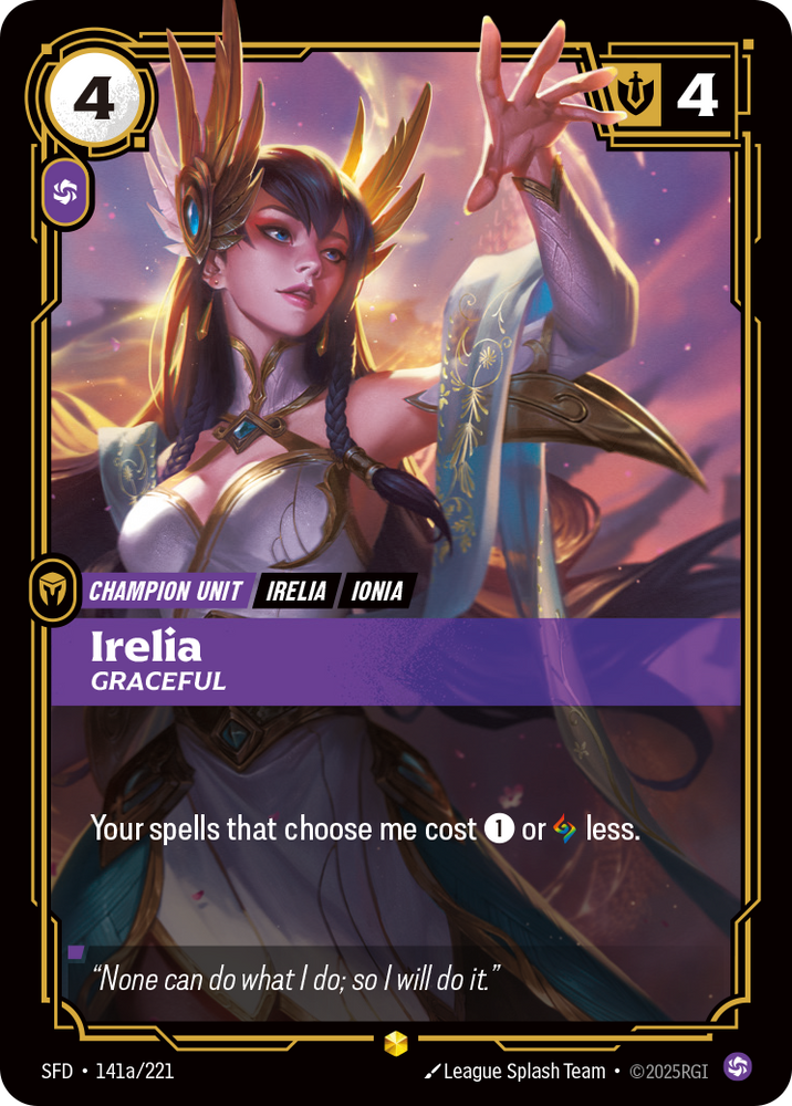 Irelia, Graceful (Alt Foil) - Spiritforged #141