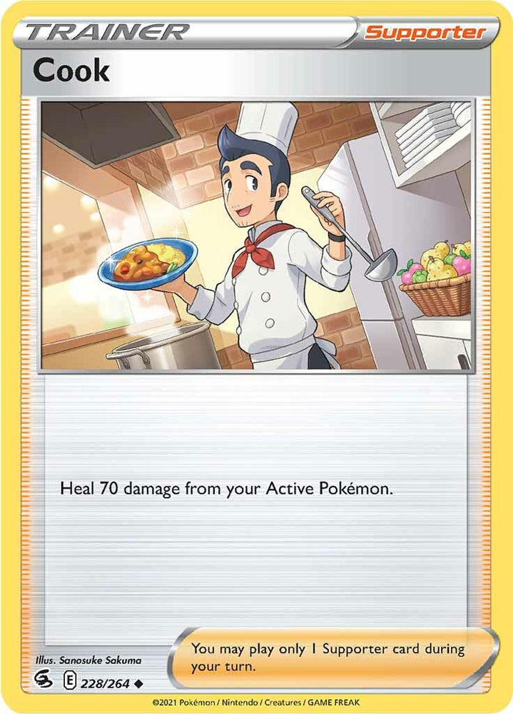 Pokemon | Cook (228/264) [Sword & Shield: Fusion Strike] | The Nerd Merchant