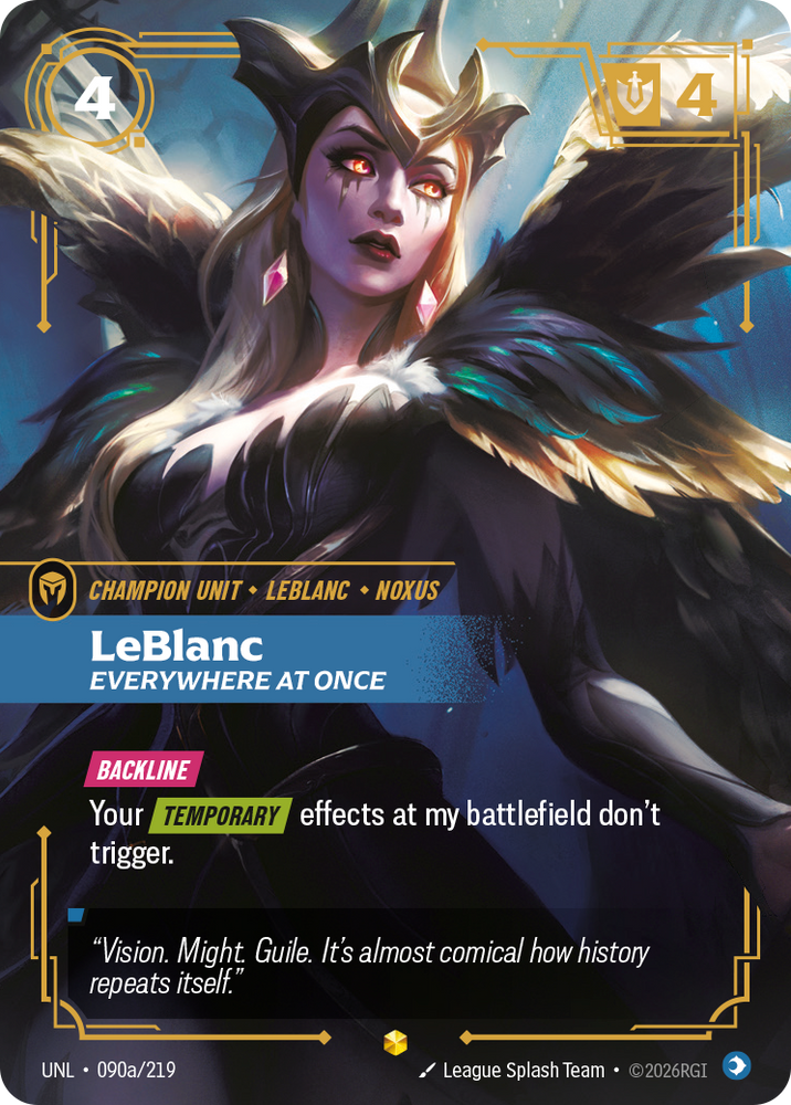 LeBlanc - Everywhere At Once (Alternate Art) (Foil) - Unleashed (090a/219)