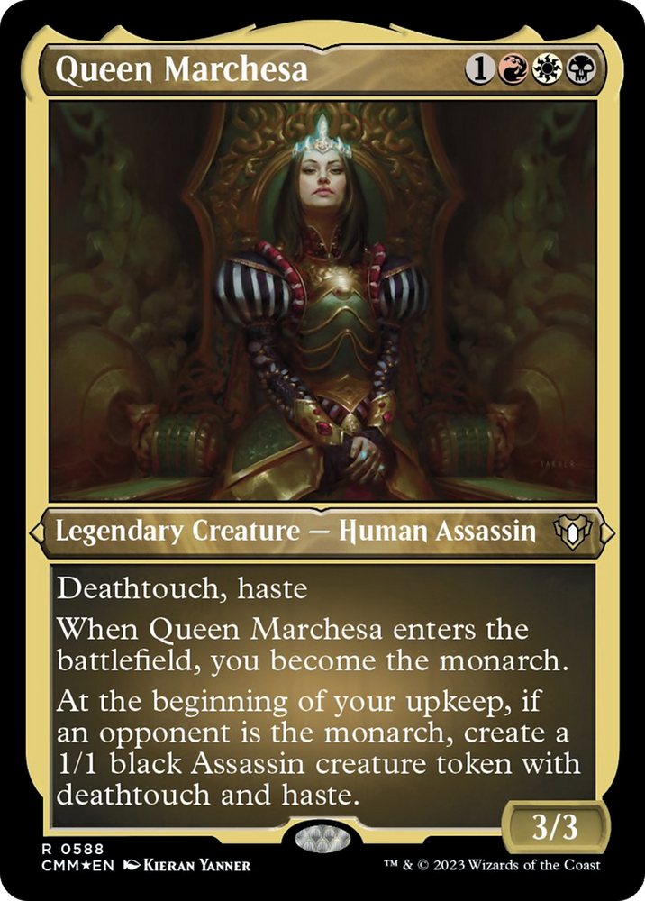 Magic | Queen Marchesa (Foil Etched) [Commander Masters] | The Nerd Merchant