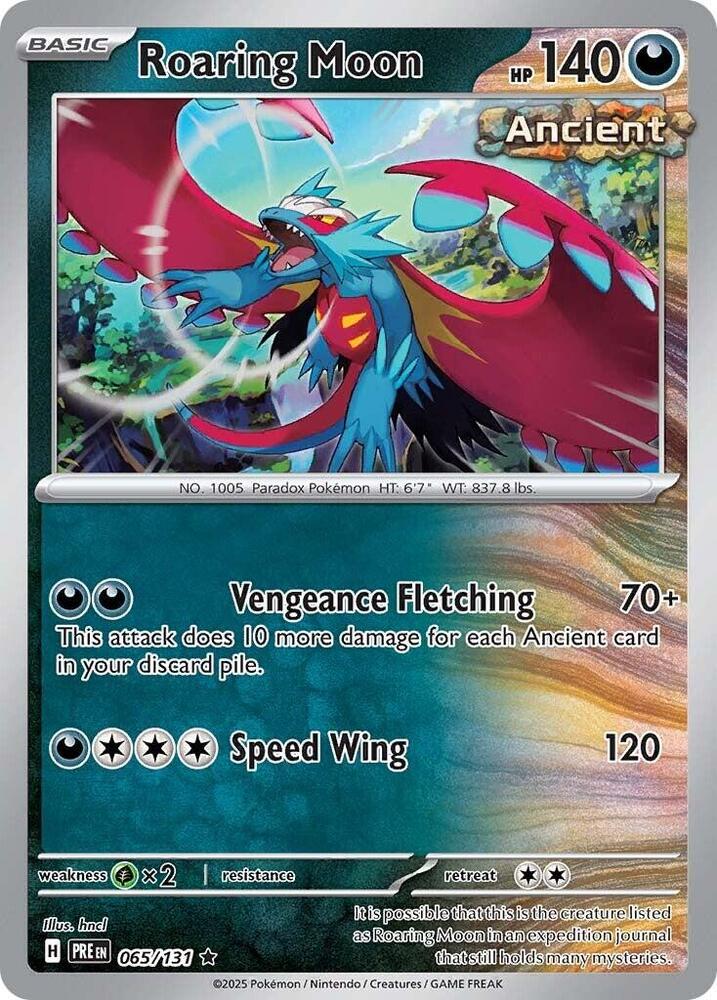 Pokemon | Roaring Moon (065/131) [Scarlet & Violet: Prismatic Evolutions] | The Nerd Merchant