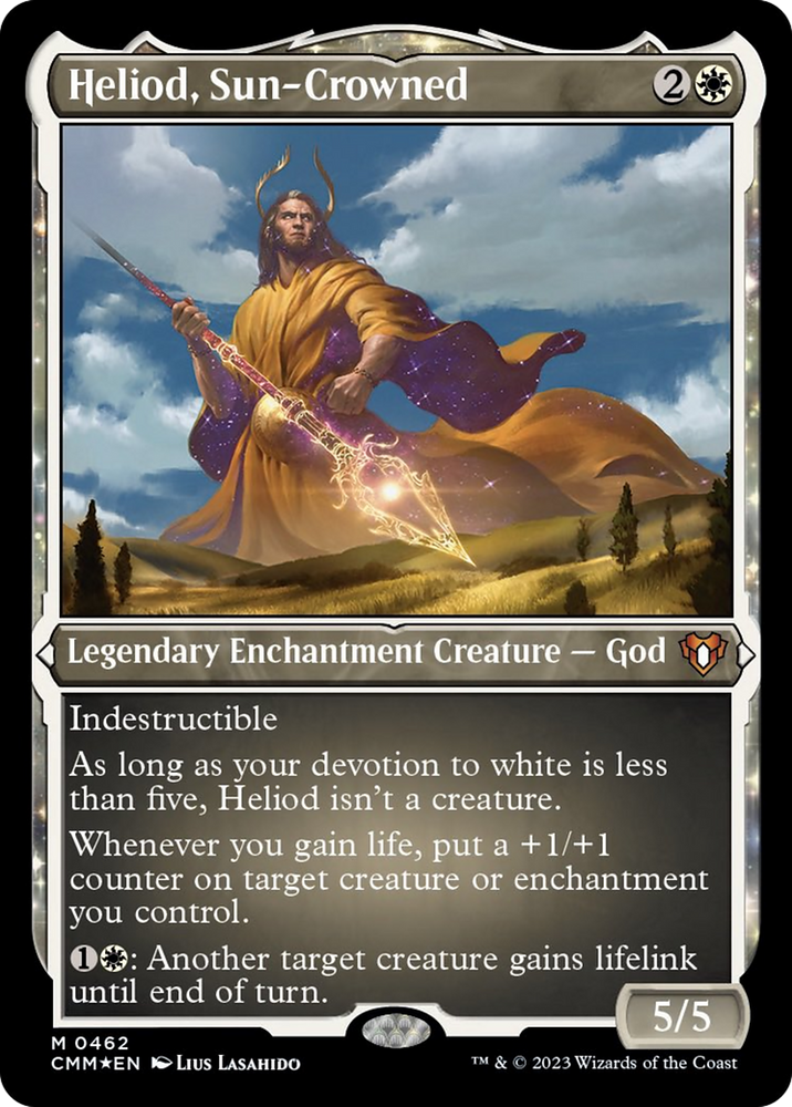 Magic | Heliod, Sun-Crowned (Foil Etched) [Commander Masters] | The Nerd Merchant
