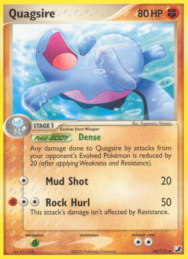 Pokemon | Quagsire (44/115) [EX: Unseen Forces] | The Nerd Merchant