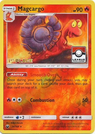 Pokemon | Magcargo (24/168) (League Promo 1st Place) [Sun & Moon: Celestial Storm] | The Nerd Merchant