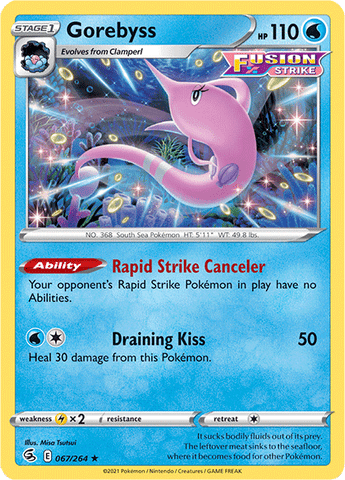 Pokemon | Gorebyss (067/264) [Sword & Shield: Fusion Strike] | The Nerd Merchant