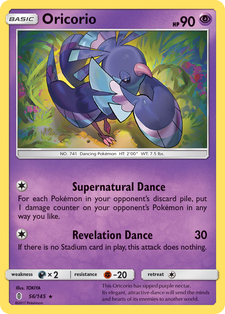 Pokemon | Oricorio (56/145) [Sun & Moon: Guardians Rising] | The Nerd Merchant