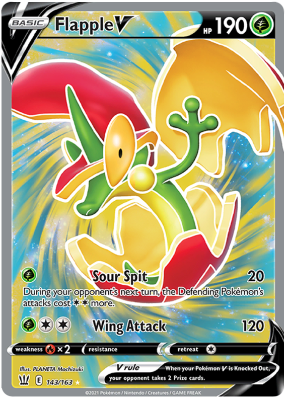 Pokemon | Flapple V (143/163) [Sword & Shield: Battle Styles] | The Nerd Merchant
