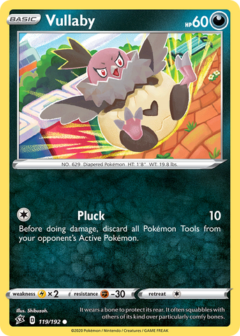 Pokemon | Vullaby (119/192) [Sword & Shield: Rebel Clash] | The Nerd Merchant