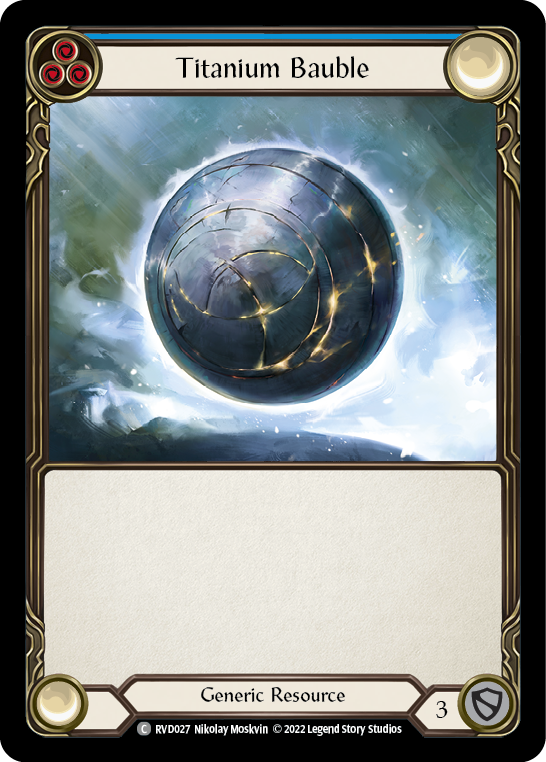 Flesh and Blood TCG | Titanium Bauble [RVD027] (Classic Battles: Rhinar vs Dorinthea) | The Nerd Merchant