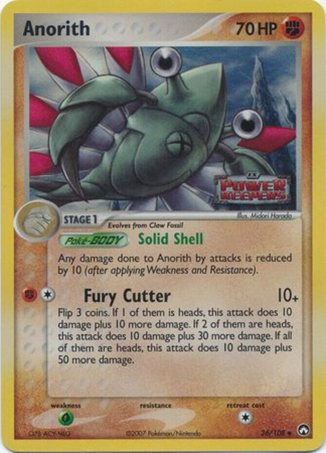 Pokemon | Anorith (26/108) (Stamped) [EX: Power Keepers] | The Nerd Merchant