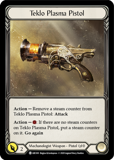 Flesh and Blood TCG | Teklo Plasma Pistol // Viserai [U-ARC003 // U-ARC076] (Arcane Rising Unlimited) | The Nerd Merchant