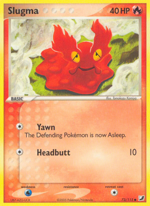 Pokemon | Slugma (73/115) [EX: Unseen Forces] | The Nerd Merchant