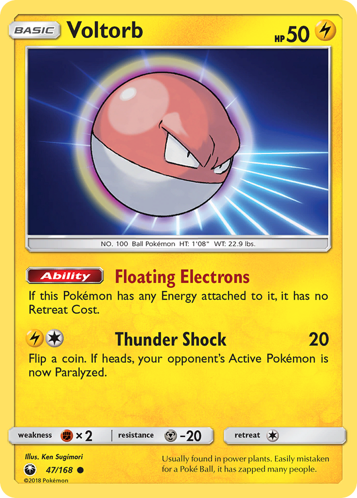 Pokemon | Voltorb (47/168) [Sun & Moon: Celestial Storm] | The Nerd Merchant