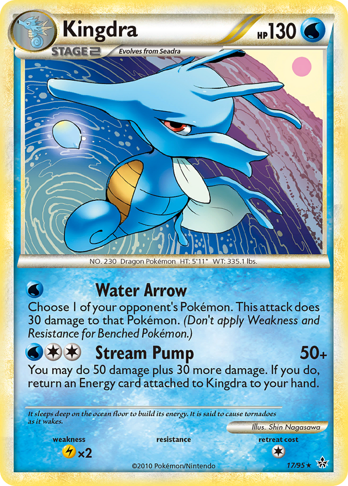 Pokemon | Kingdra (17/95) [HeartGold & SoulSilver: Unleashed] | The Nerd Merchant