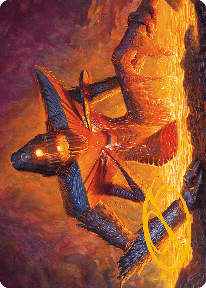 Magic | Molten Gatekeeper Art Card (Gold-Stamped Signature) [Modern Horizons 3 Art Series] | The Nerd Merchant