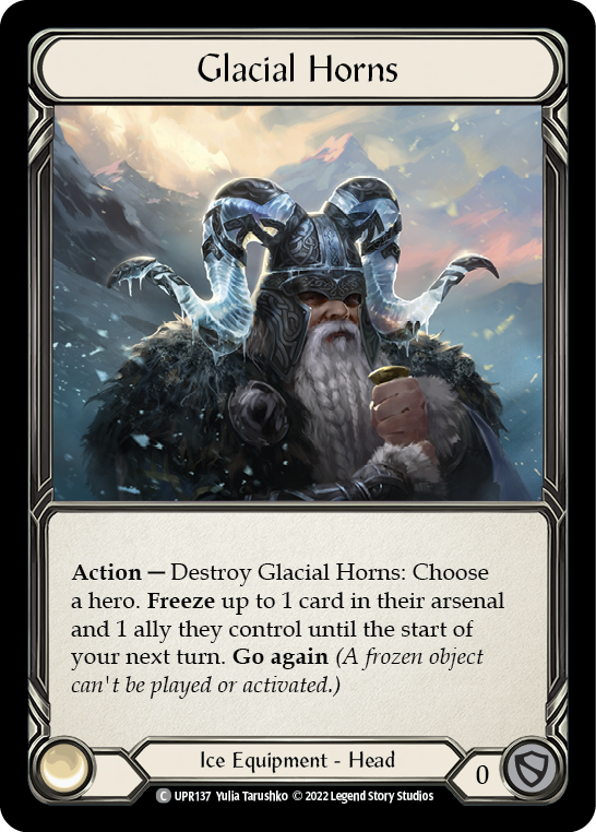 Flesh and Blood TCG | Glacial Horns [UPR137] (Uprising) | The Nerd Merchant