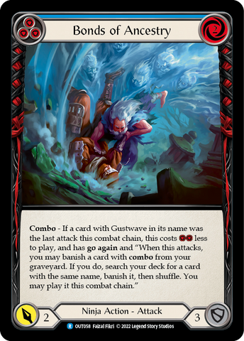 Flesh and Blood TCG | Bonds of Ancestry (Blue) [OUT058] (Outsiders) | The Nerd Merchant