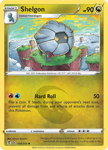 Pokemon | Shelgon (108/203) [Sword & Shield: Evolving Skies] | The Nerd Merchant
