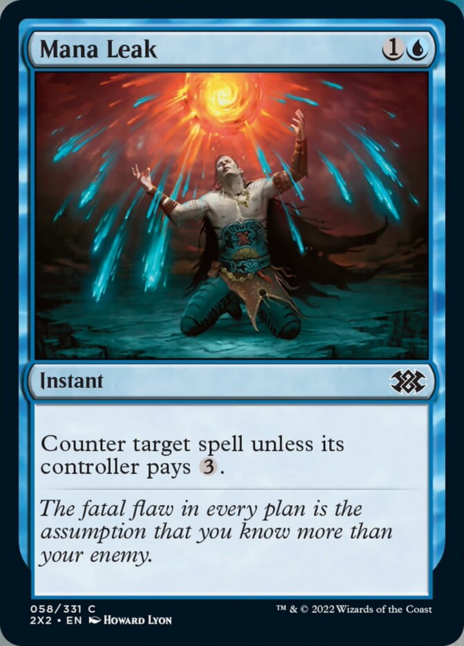 Magic | Mana Leak [Double Masters 2022] | The Nerd Merchant