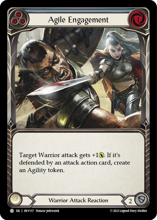 Flesh and Blood TCG | Agile Engagement (Blue) [HVY117] (Heavy Hitters) | The Nerd Merchant