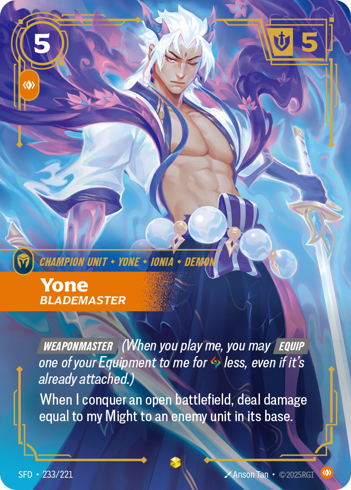 Yone, Blademaster (Foil) - Spiritforged #233